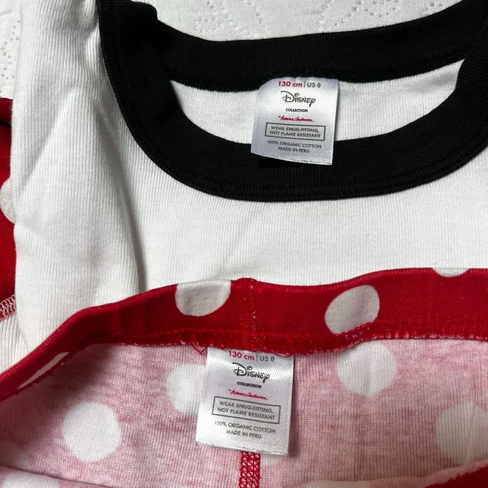 Hanna Andersson Disney Minnie Mouse PJ Set Size 8